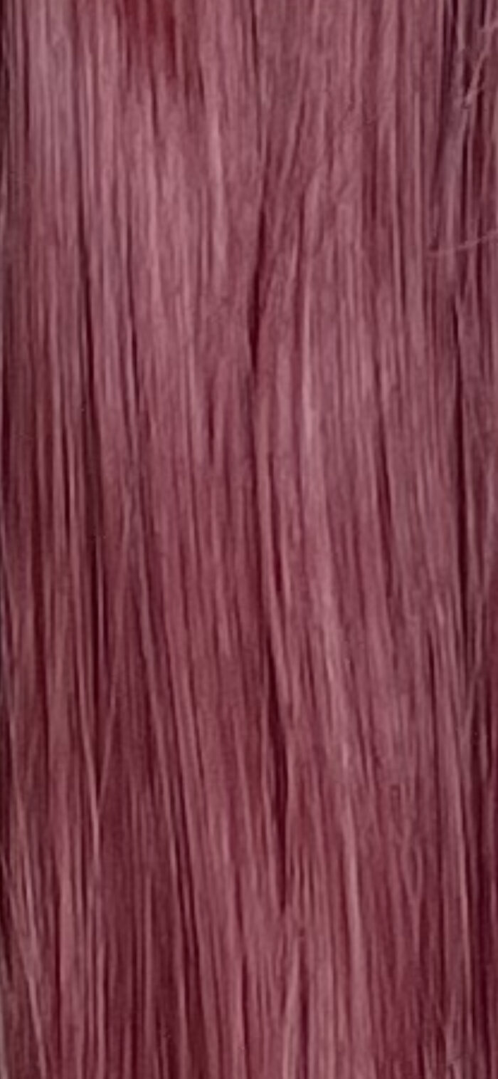 Deep wine burgundy ponytail